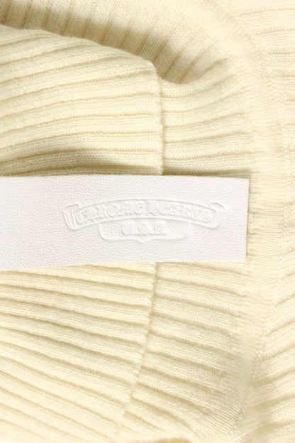 Chrome Hearts Cashmere Turtleneck Patch White Knit Size XS