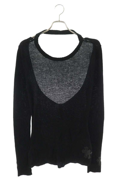 Chrome Hearts Cashmere Cross Patch Knit Sweater Size M