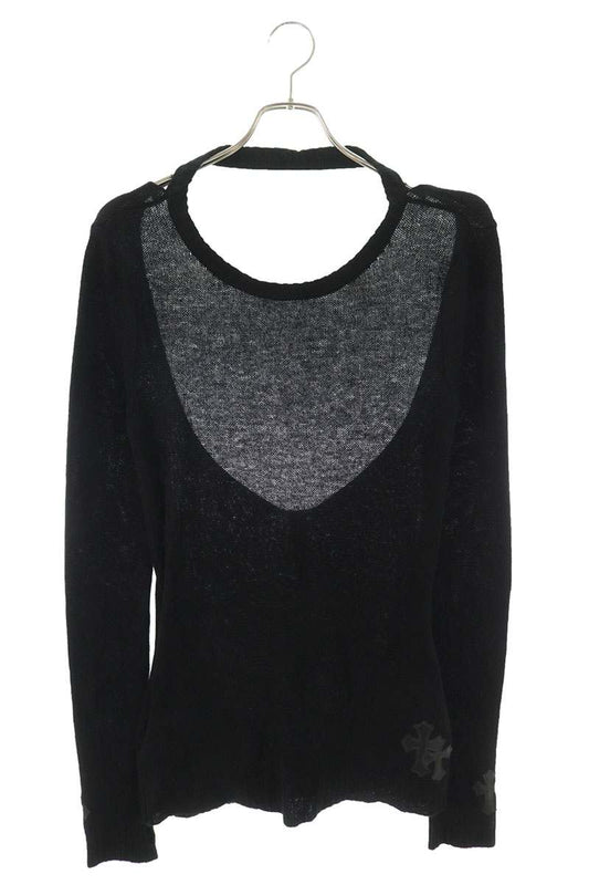 Chrome Hearts Cashmere Cross Patch Knit Sweater Size M