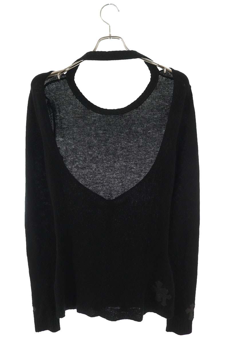 Chrome Hearts Cashmere Cross Patch Knit Sweater Size M