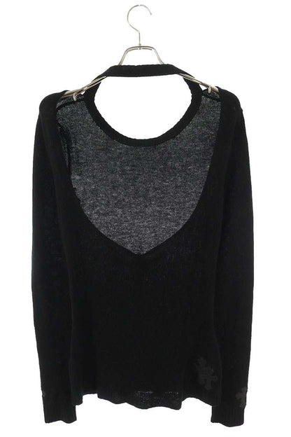 Chrome Hearts Cashmere Cross Patch Knit Sweater Size M
