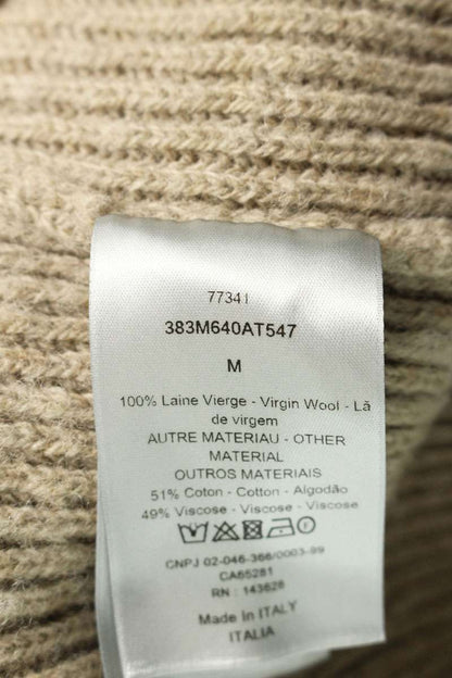 Dior Casentino Wool Sweater Beige x Pink Size M