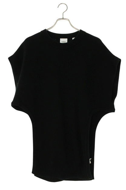Burberry Black Sleeveless Slit Cashmere-Blend Sweater Size M