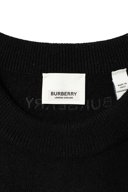 Burberry Black Sleeveless Slit Cashmere-Blend Sweater Size M