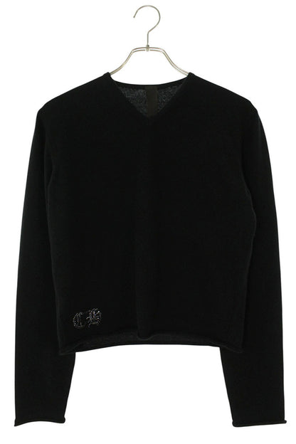 Chrome Hearts Black Cashmere Rhinestone Sweater Size S