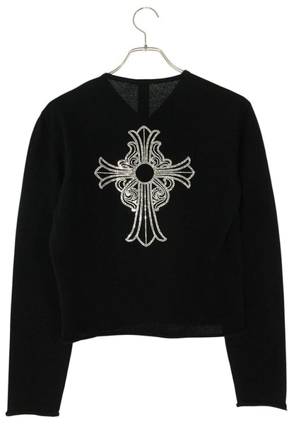 Chrome Hearts Black Cashmere Rhinestone Sweater Size S