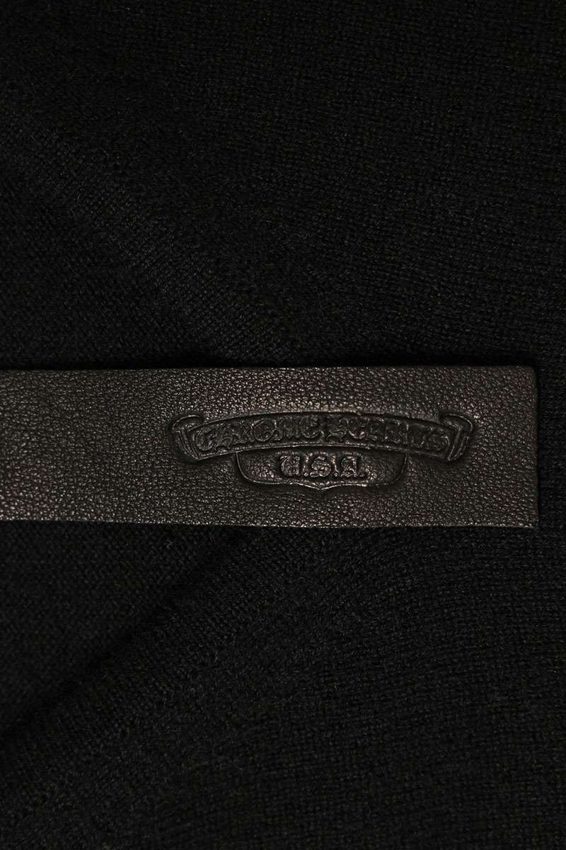 Chrome Hearts Black Cashmere Rhinestone Sweater Size S