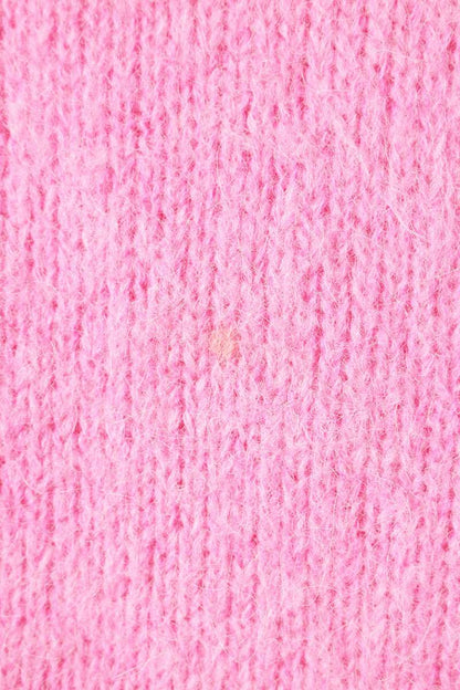 MONCLER Alpaca Wool Blend Sleeve Patch Knit Pink Size S