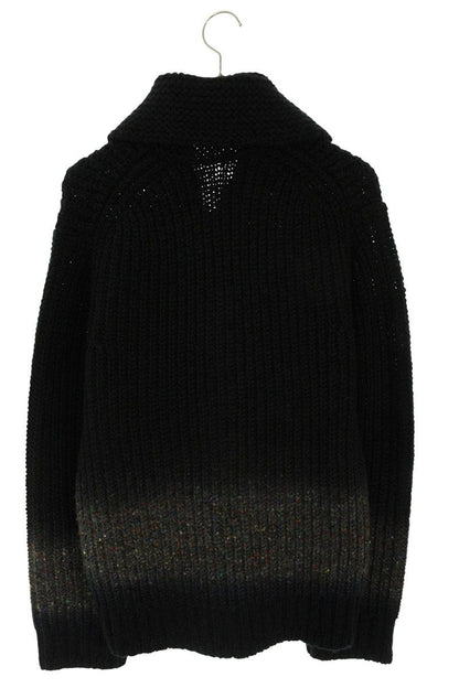 Sacai Black Wool Gradation Zip Sweater Size 2