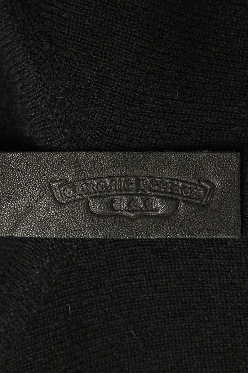 Chrome Hearts Black Cashmere Rhinestone Sweater Size L