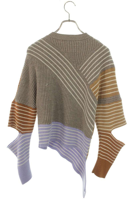 Stella McCartney 3D Stripe Asymmetric Sweater Multi Size 36