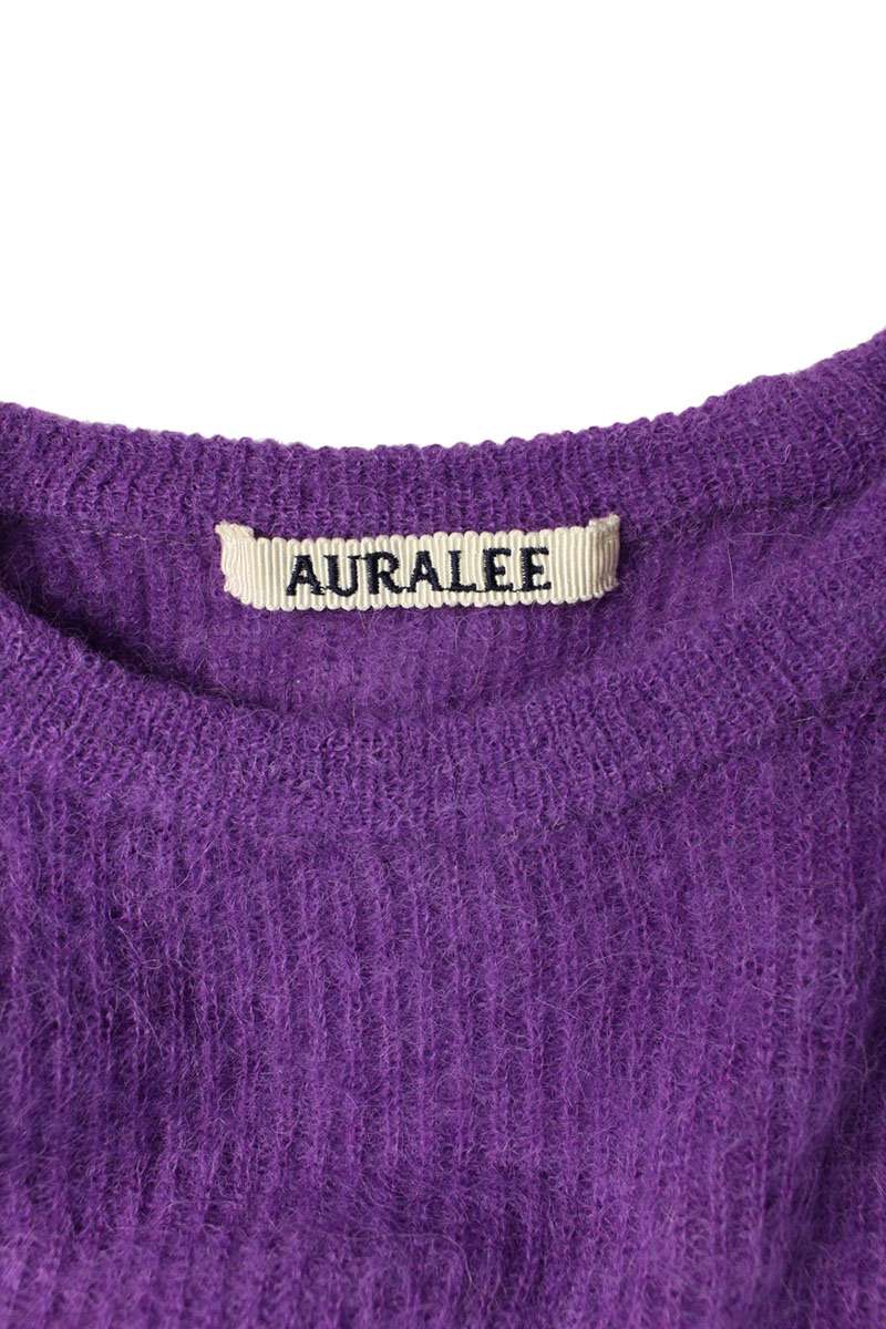 Auralee Baby Suri Alpaca Purple Sweater Size 1