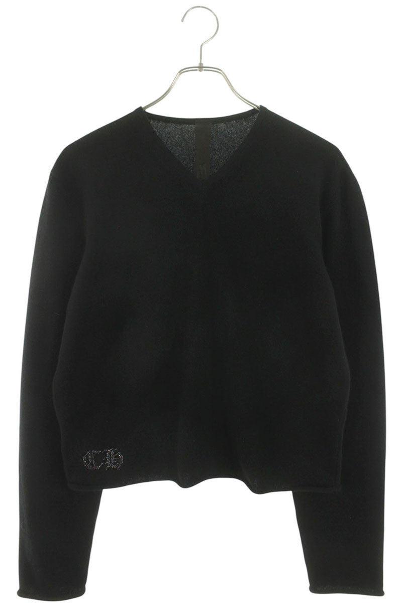 Chrome Hearts Rhinestone Cashmere Sweater Black Size L