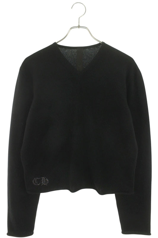 Chrome Hearts Rhinestone Cashmere Sweater Black Size L