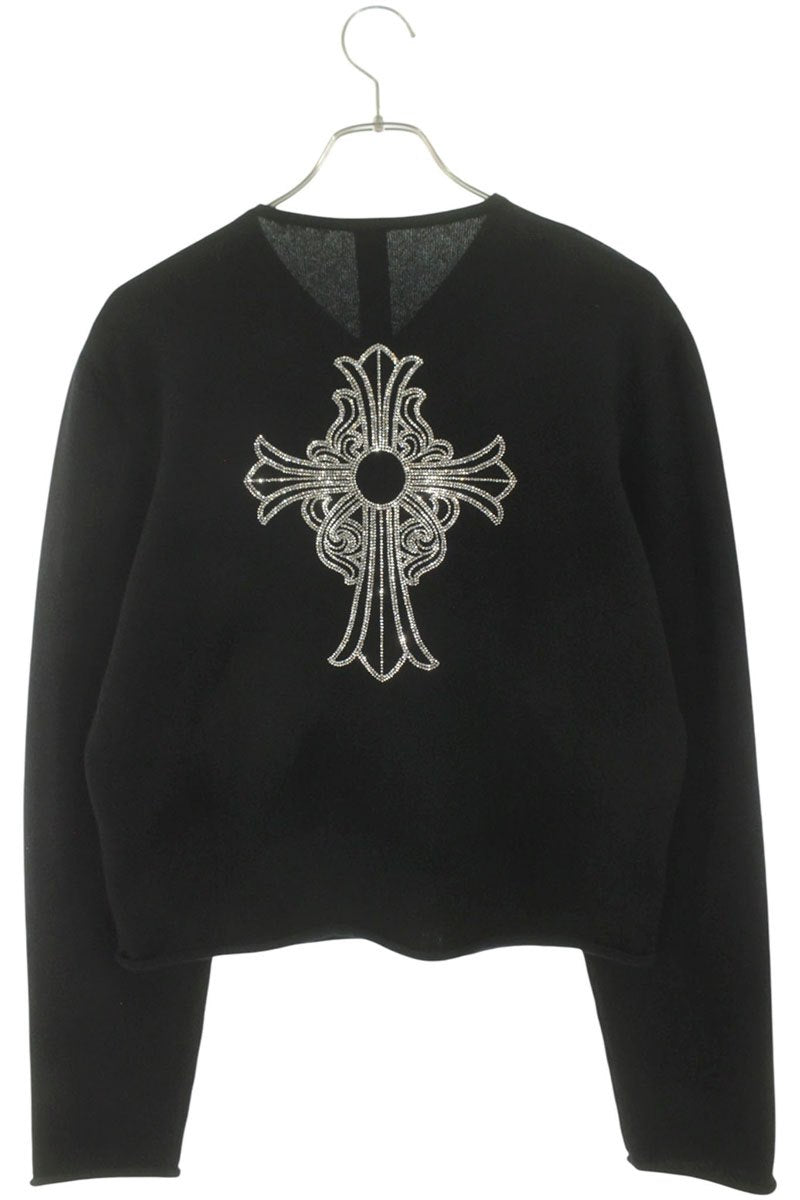 Chrome Hearts Rhinestone Cashmere Sweater Black Size L