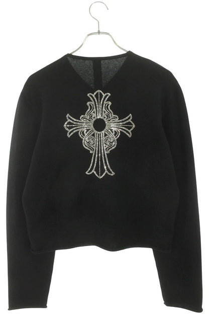 Chrome Hearts Rhinestone Cashmere Sweater Black Size L