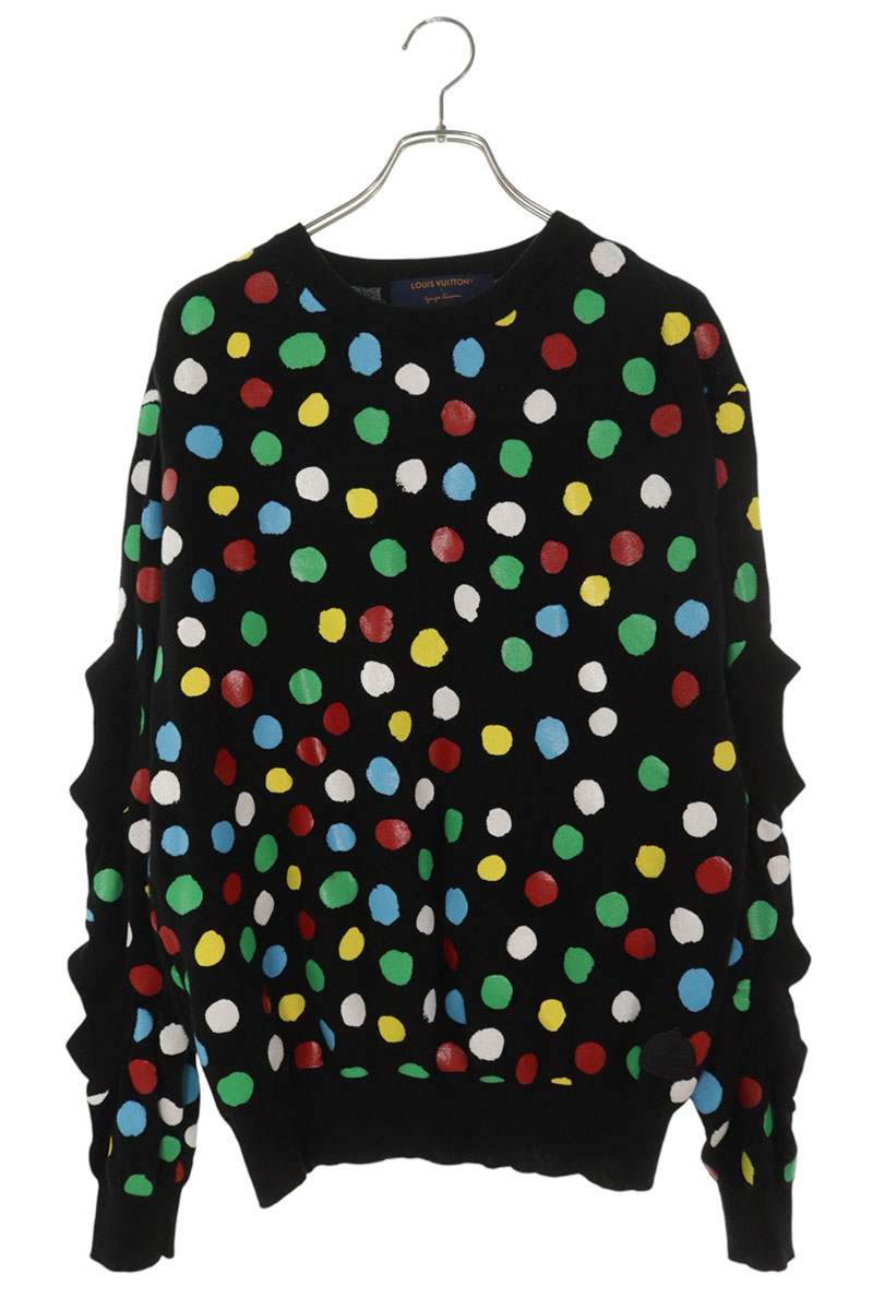 Louis Vuitton 23SS Armhole Design Dot Sweater Black Size XL