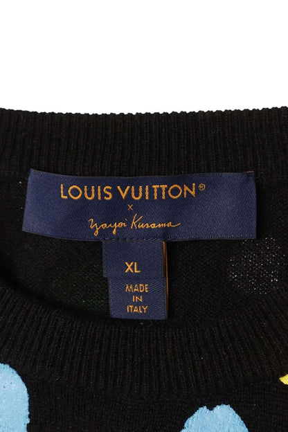 Louis Vuitton 23SS Armhole Design Dot Sweater Black Size XL