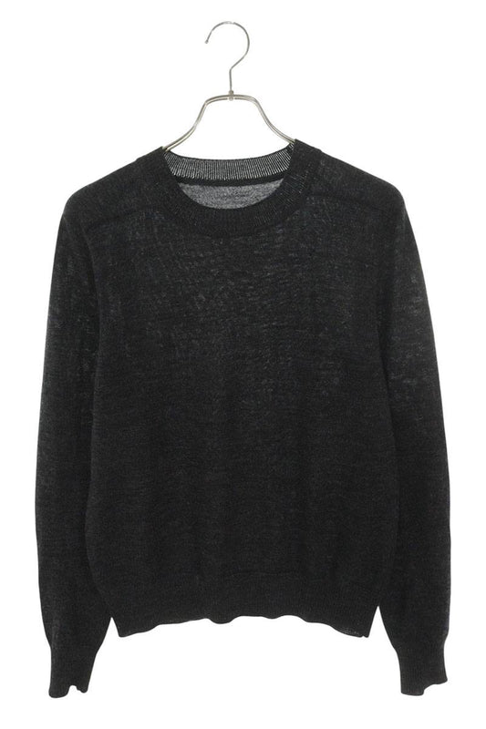 Maison Margiela Gray Suede Elbow Patch Wool Sweater Size XXS