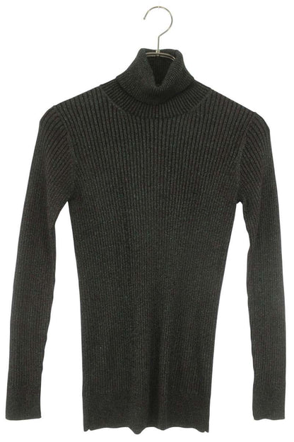 Dries Van Noten Black Lamé Turtleneck Knit Sweater Size S