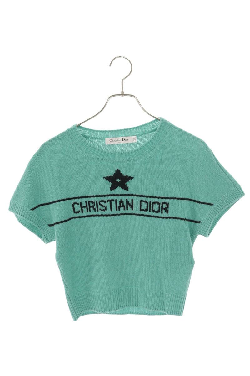 Dior Green Logo Cashmere Knit Size 36
