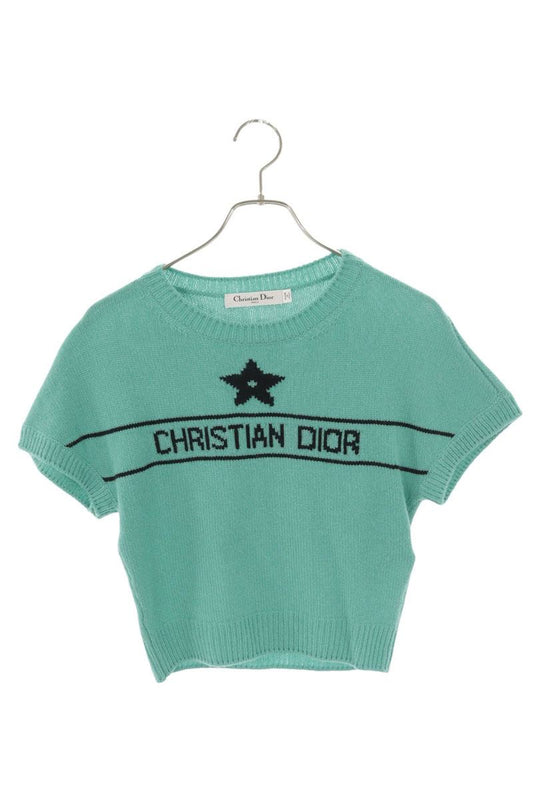 Dior Green Logo Cashmere Knit Size 36