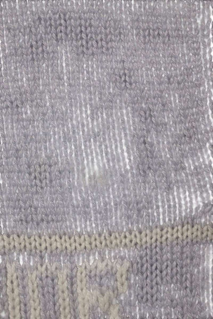 Dior Light Blue Logo Cashmere Sleeve Sweater Size 34