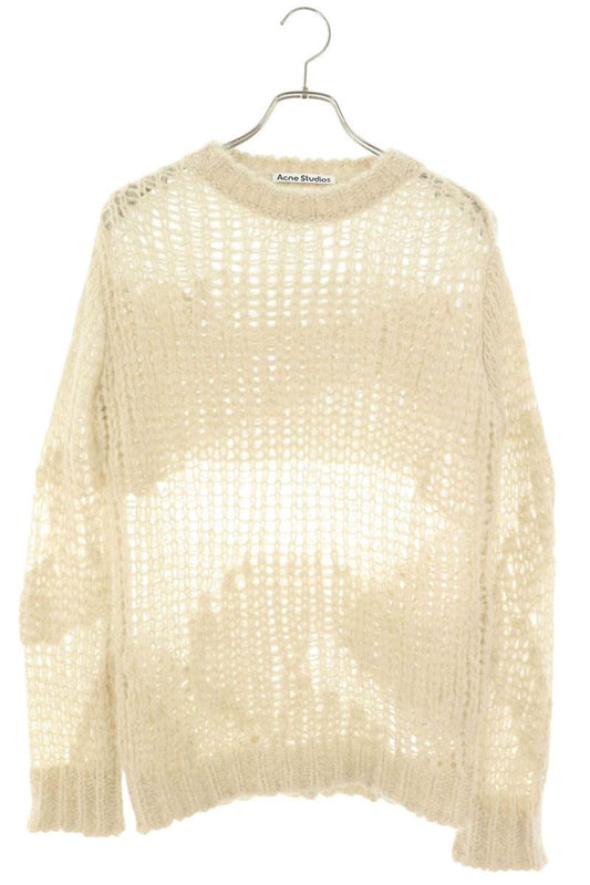 Acne Studios Mohair Blend Crewneck Knit Off-White Size XS