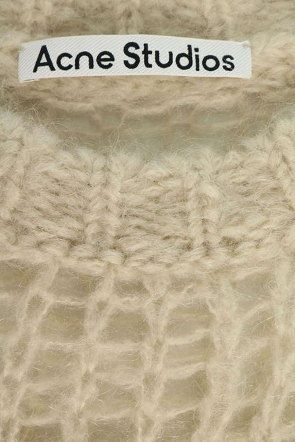 Acne Studios Mohair Blend Crewneck Knit Off-White Size XS