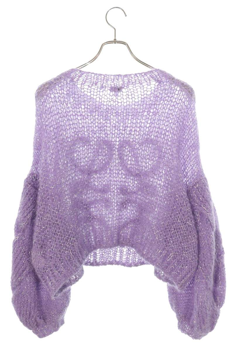 Loewe Purple Anagram Low-Gauge Mohair Sweater Size XS