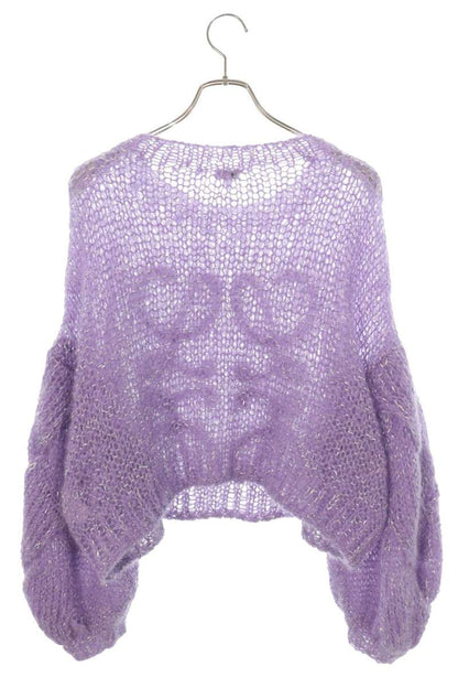 Loewe Purple Anagram Low-Gauge Mohair Sweater Size XS