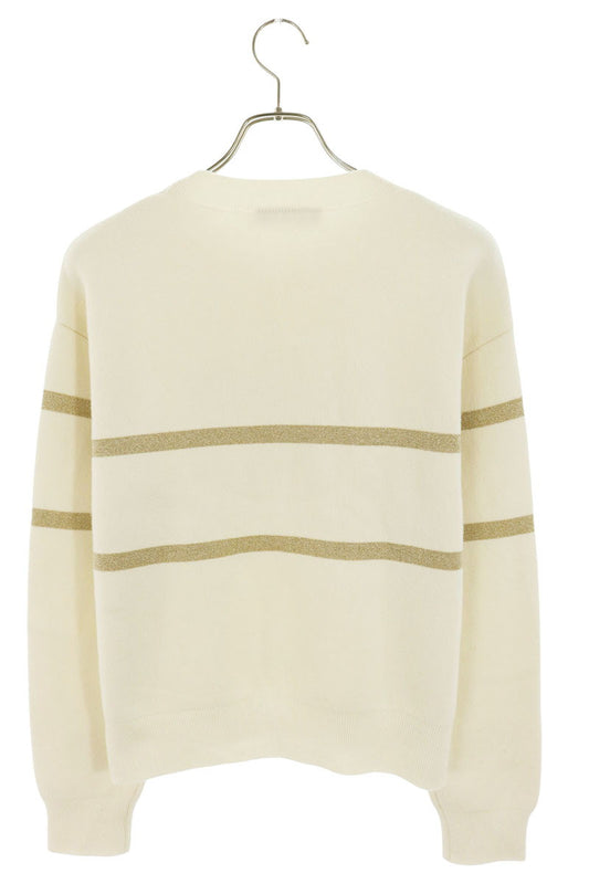 Dior MISSDIOR Cashmere Wool Blend White Gold Size 38