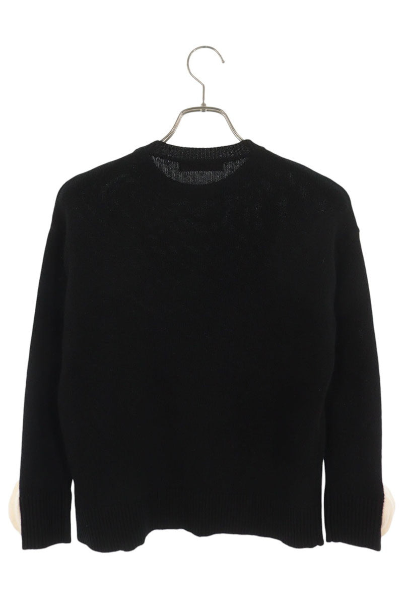 Valentino Floral Applique Wool Knit Sweater & White Size XXS