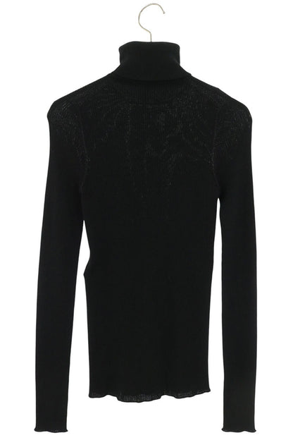 Louis Vuitton LV Logo High Neck Wool Sweater Black Size XS
