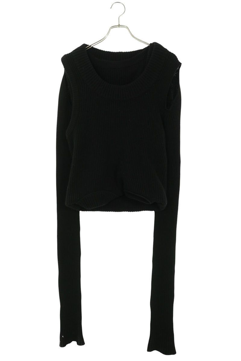 Rick Owens 21AW Asymmetric Shoulder Cashmere Sweater Size M