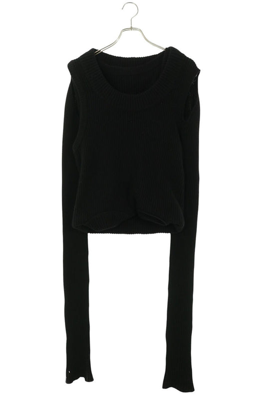 Rick Owens 21AW Asymmetric Shoulder Cashmere Sweater Size M