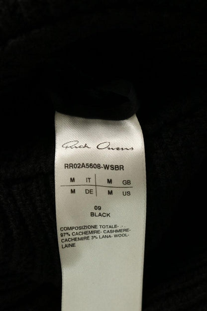 Rick Owens 21AW Asymmetric Shoulder Cashmere Sweater Size M
