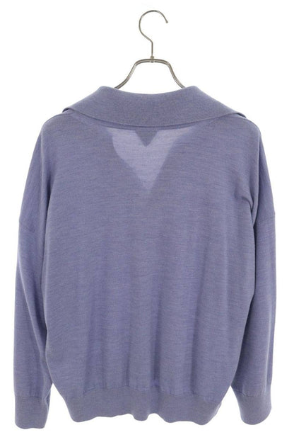 Bottega Veneta Oversize BV Embroidered Polo Purple Size S