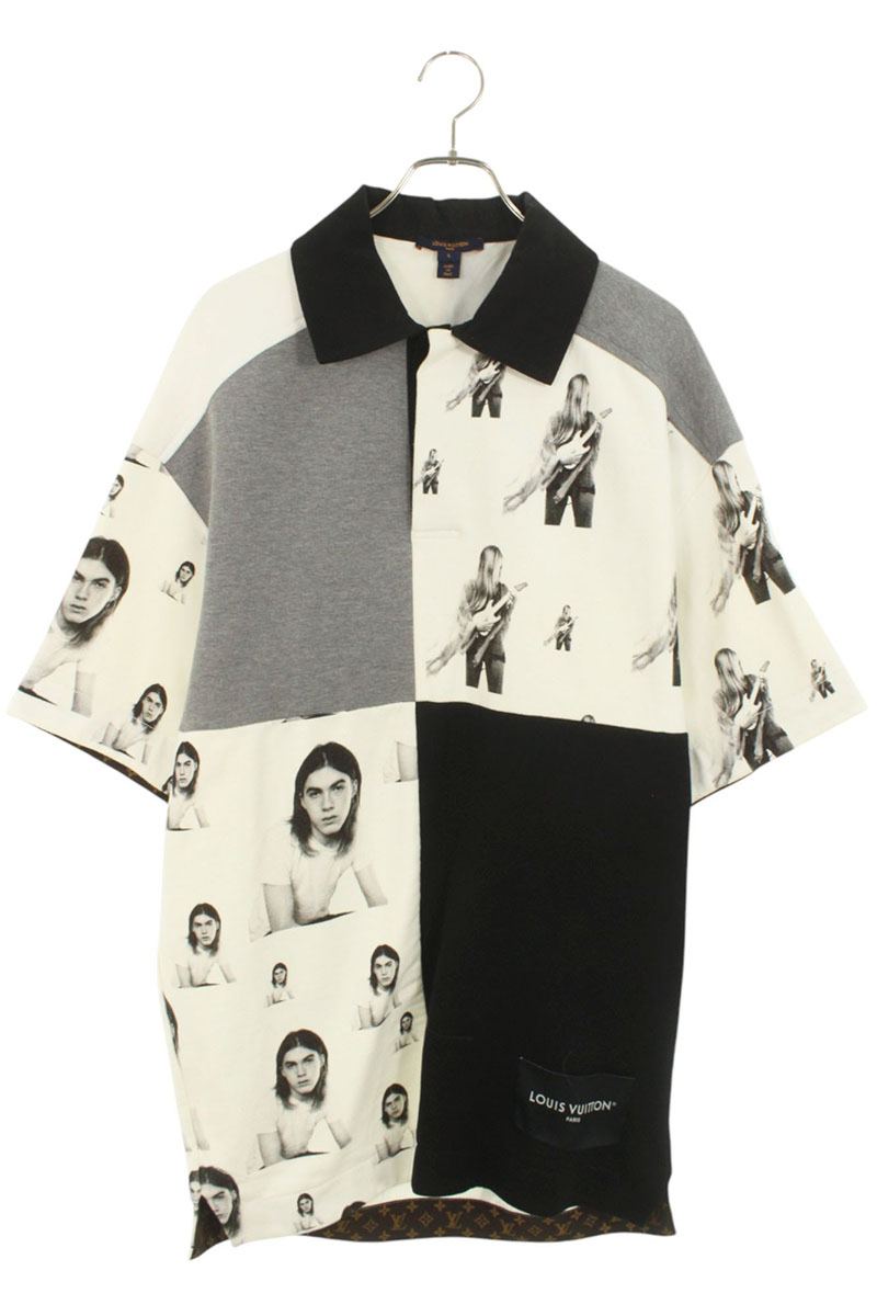 Louis Vuitton 22AW DS Photo Print Oversized Polo Size S