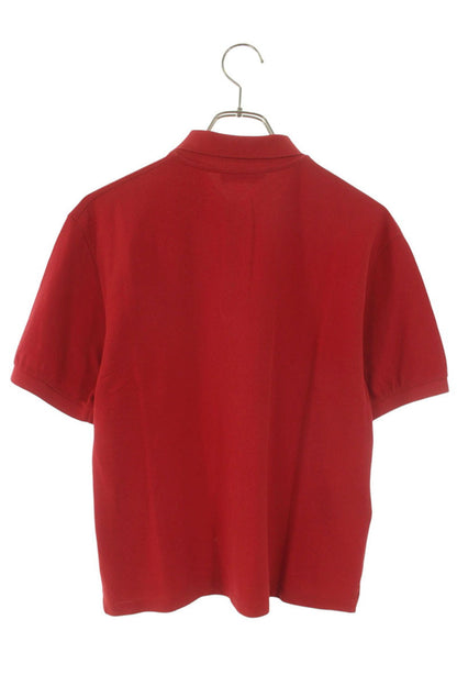Miu Miu Red Logo Embroidered Cotton Pique Polo Size XS