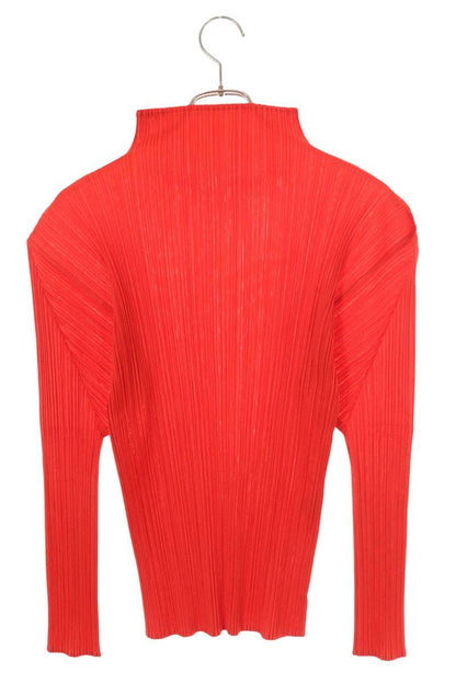 Vintage PLEATS PLEASE Red Pleated Sleeve Shirt Size 3