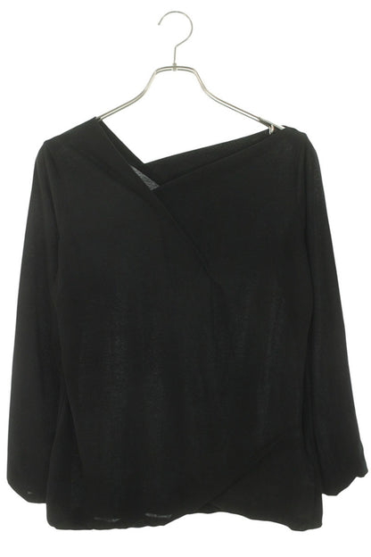 Yohji Yamamoto Black High-Twist Jersey Sleeve Top Size 2