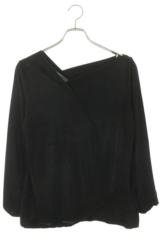 Yohji Yamamoto Black High-Twist Jersey Sleeve Top Size 2