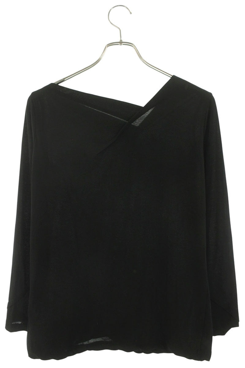 Yohji Yamamoto Black High-Twist Jersey Sleeve Top Size 2