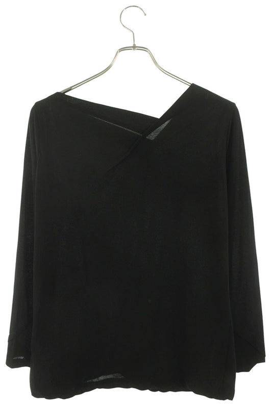 Yohji Yamamoto Black High-Twist Jersey Sleeve Top Size 2