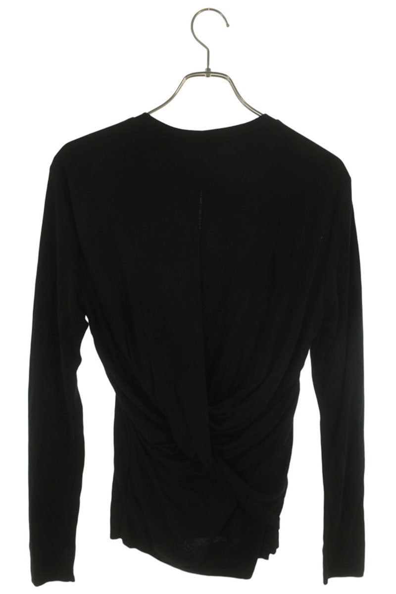 Helmut Lang Black Tencel Back Cutout Sleeve Shirt Size XS