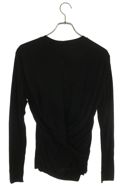 Helmut Lang Black Tencel Back Cutout Sleeve Shirt Size XS