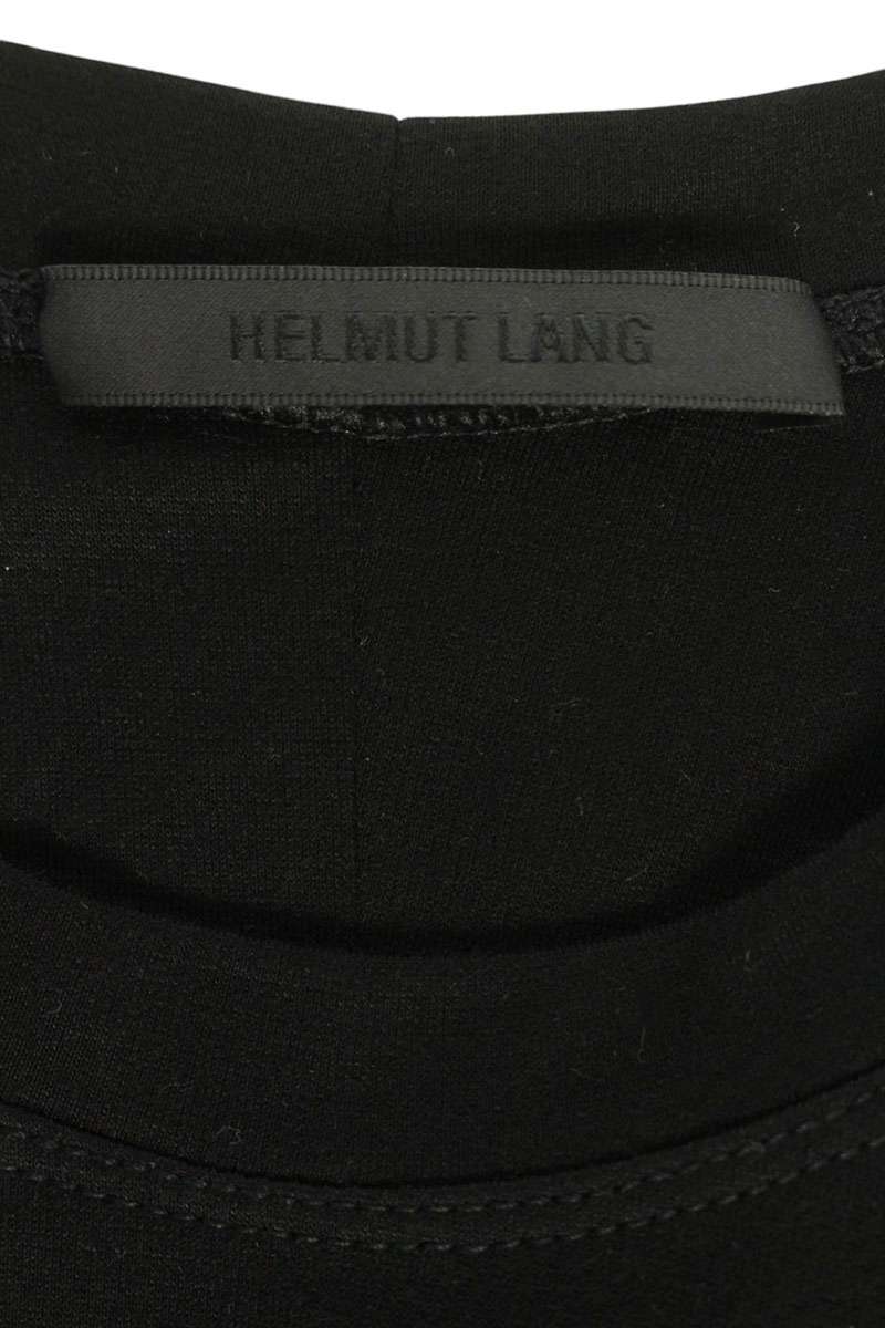 Helmut Lang Black Tencel Back Cutout Sleeve Shirt Size XS