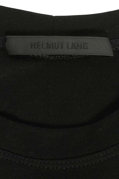 Helmut Lang Black Tencel Back Cutout Sleeve Shirt Size XS