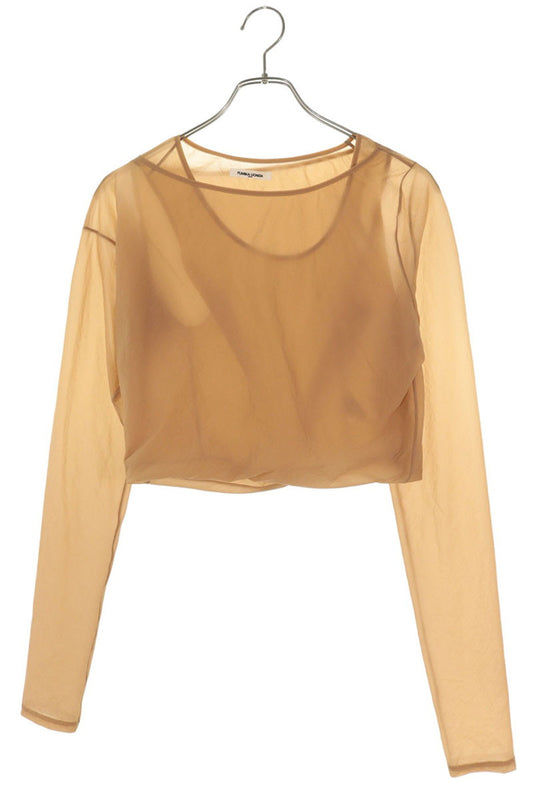 Fumika Uchida Beige Layered Stretch Sleeve Top Size 34